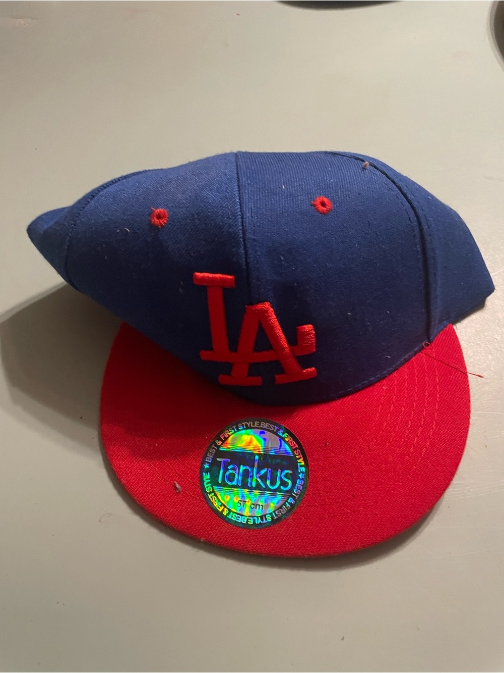 Blue and Red LA Logo Snapback Hat